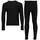 Unterwäsche Set 2 St Schwarz 128