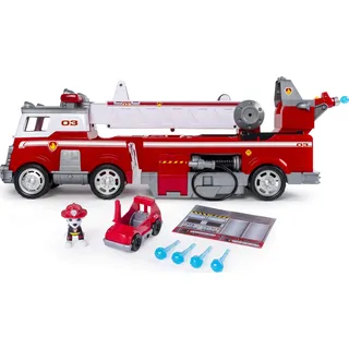 PAW PATROL - Ultimate Rescue Feuerwehrauto, mit auf 65 cm ausfahrbarer Leiter, Wasserkanone, Licht- und Soundeffekten sowie umfangreichem Zubehör, für Kinder ab 3 Jahren