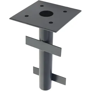 Mendler Bodenhülse HWC-A96 Metall Schwarz