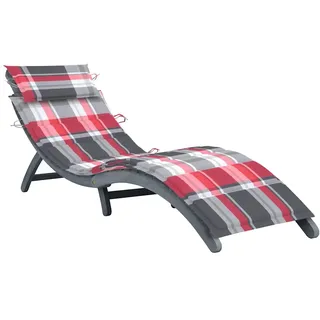 vidaXL Sonnenliege 93 x 59 x 20 cm Grau