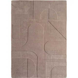 KADIMA DESIGN LAVAREDO Kurzflorteppich 160 x 230 cm Beige