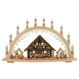Lenk und Sohn Schwibbogen Lichterbogen Winterkinder 66 x 44 x 6,5 cm