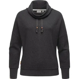 Sweater RAGWEAR "Balancia Organic" Gr. L (40), grau (dunkelgrau) Damen Sweatshirts Oversize Shirts Moderner Hoodie in angesagtem Oversize-Schnitt