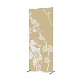 Showdown Displays Raumteiler 100x200cm Kirschblüte Beige