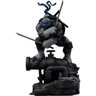 Iron Studios Teenage Mutant Ninja Turtles Art Scale Statue 1/10 Leonardo Schwarz/Weiß 26 cm