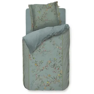 PiP Studio Bettwäsche Autunno light blue 1 Bettbezug 155 x 220 cm + 1 Kissenbezug 80 x 80 cm
