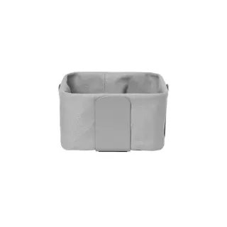 BLOMUS Brotkorb Desa S Stahl / Baumwolle Grau