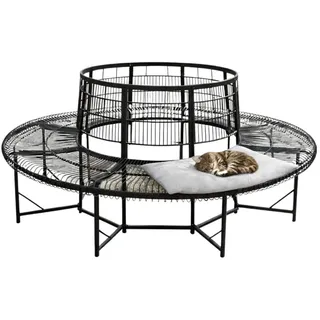 DanDiBo Ambiente Baumbank Ø 200 cm Schwarz