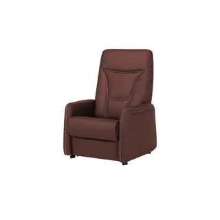Hukla Fernsehsessel Manuel XL Leder 84 x 108 x 90 cm Rot elektrisch