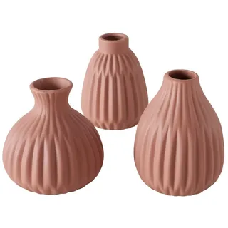 Boltze Vase Esko 3er-Set, Braun