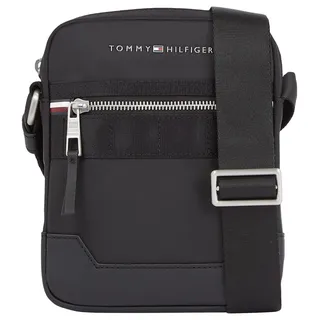 Tommy Hilfiger Herren Umhängetasche Elevated Nylon Reporter mit Reißverschluss, Mehrfarbig (Black), Einheitsgröße - Einheitsgröße