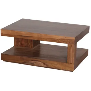 KADIMA DESIGN Couchtisch Braun Sheesham 90 x 60 x 40 cm