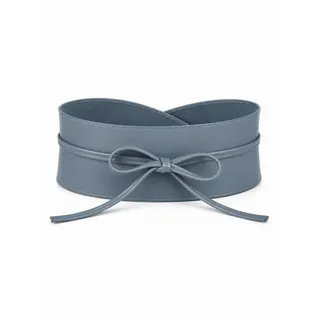 Adel Bags Taillengürtel Damen Bindegürtel Echtleder Obi Taillengürtel breit viele Farben Echtleder, Bindegürtel, Obi-Gürtel, weiche Velours-Innenseite blau