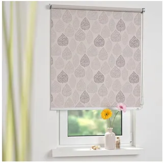 Seitenzugrollo Kettenzugrollo Verdunklung, SCHÖNER WOHNEN-Kollektion, verdunkelnd, freihängend, verschraubt beige 122 cm x 180 cm