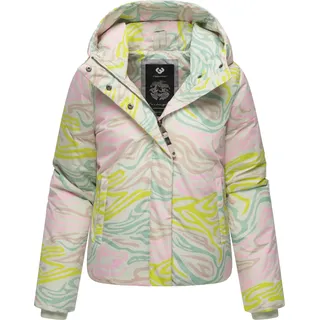 Winterjacke RAGWEAR "Amarrena", Damen, Gr. M (38), grün (hellmint), Obermaterial: 100% Polyester. Innenfutter: 100% Polyester. Wattierung: 100% Polyester, lässig geschnitten hüftlang, hoch geschlossener Ausschnitt, Ärmel ohne Ärmelschlitz Rippstrickbündchen, Jacken Winterjacke, Wasserdichte Damen Steppjacke mit modischem Farbverlauf