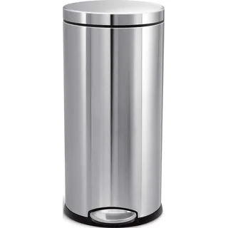 simplehuman Treteimer 30 l Silber