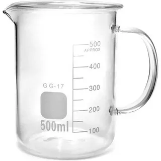 Messbecher Borosilikatglas transparent 500 ml 1 Stück