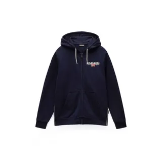 Napapijri Sweatjacke B-Aylmer nachtblau / dunkelrot / weiß M