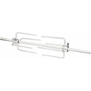 All'Grill Grillbesteck Rotisserie Drehspieß-Set mit Motor 74 cm Edelstahl rot