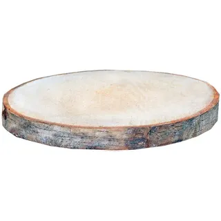 iWerk Birkenholzscheiben Rund 35-38 cm Braun