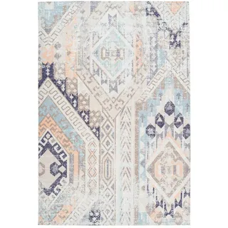lalee.avenue Zenaide AE 200 Teppichläufer 80 x 150 cm Blau/Mehrfarbig