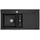links Einbau-Küchenspüle Keramik pure black Excenterbetätigung 1000 x 510 mm