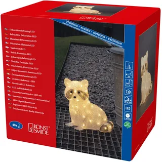Konstsmide Acryl Waschbär Transparent