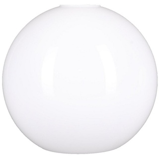 Home4Living Lampenschirm Kugelglas Lampenglas 200mm Weiß glänzend E27 Ersatzglas, Dekorativ weiß