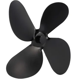 Cyrank Ofenventilator Mit 4 Flügeln, Kaminventilator Ohne Strom Geräuscharmer Betrieb, Leiser Kaminventilator Mit 4 Blättern, Ofen Ventilator Für Kaminofen Holzofen