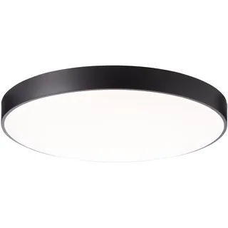 Brilliant funktionale LED Deckenlampe - XXL Deckenleuchte mit Sternenhimmel-Optik mit Fernbedienung - Lichtfarbe einstellbar CCT aus Metall/Kunststoff, in weiß/schwarz - Ø 78cm