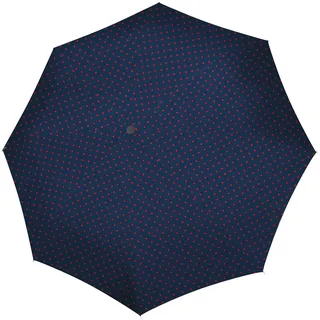 Reisenthel umbrella pocket duomatic mixed dots red Kompakter Taschenschirm aus recycelten PET-Flaschen Mit großer Drucktaste und ergonomisches Griffdesign, Couleur:mixed dots red