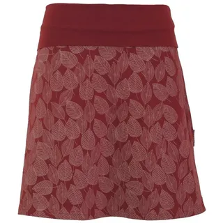 Guru-Shop Minirock Minirock aus Bio-Baumwolle, Boho Tellerrock.. alternative Bekleidung rot XL