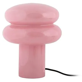 Leitmotiv - Tischleuchte Incesante Double Ring - Rosa - Ø20cm Tischlampe - Nachttischlampe, Wohnzimmer, Schlafzimmer - Rosa