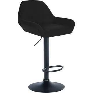 CLP Barhocker Braga Stoff 51 x 89 x 52 cm Schwarz