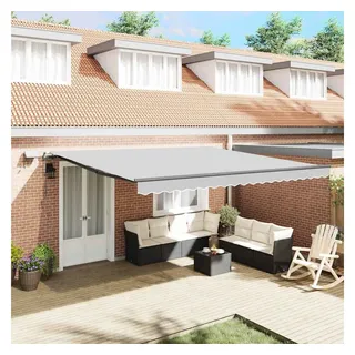 vidaXL Markise 5 x 3,5 m grau
