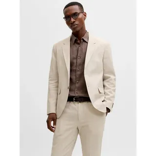 Jack & Jones Sakko JPRMARTIN SUMMER BLZ LINEN BLEND NO06 SN Baumwollmischung, slim fit beige 52