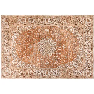 Beliani Hayat Kurzflorteppich 160 x 230 cm Orange