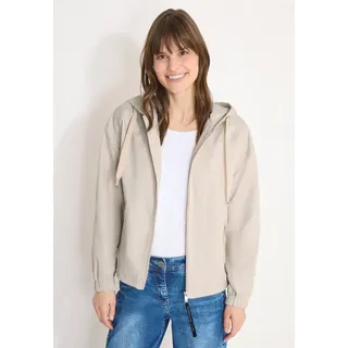Cecil Jacke aus Baumwollmix mit Kapuze - Beige