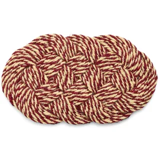 HAY - Coco Fußmatte, bordeaux/off-white