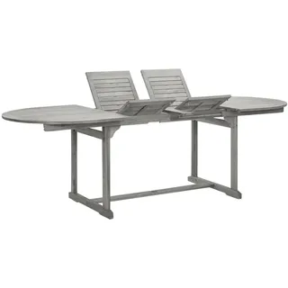 deluke Garten-Esstisch VEGO 160-240 x 100 x 75 cm Grau
