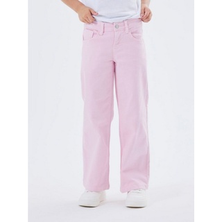 Name It Stoffhose Weite Denim Hose Twill Stoff Dad Jeans NKFROSE 6955 in Pink beige 92ARIZONAS