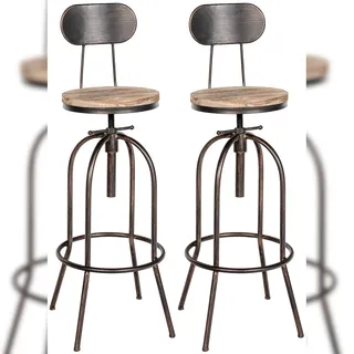 CLP 2er Set Barhocker Pino 2 x 2 x 2 cm Bronze