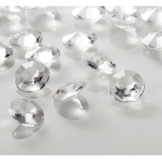 Homewit Christbaumschmuck Transparent Deko-Diamanten Diamantkristalle Kristall Dekosteine (1700-tlg), Tischdeko Diamanten Streudeko Hochzeit Dekoration Ø 1.2 cm