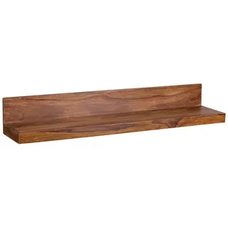 moebelfaktor Wandregal Aalvik, Massivholz, Breite 60 bis 160 cm, Wandboard, Landhaus braun 110 cm x 17 cm x 24 cm