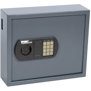 ProfiOffice Schlüsseltresor OfficeForce Schlüsselkasten Digital bis 50 Schlüssel, PIN-Code, Einwurfschlitz grau