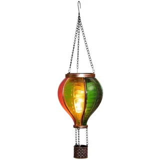 Coen Bakker Solar Heißluftballon bunt Flammeneffekt 11x20cm amber Anna's Collection - Bunt
