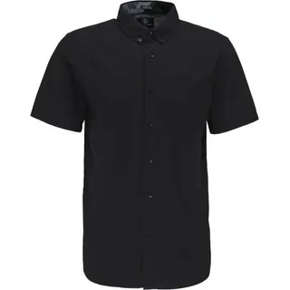 Volcom - Everett Oxford S/S - Hemd Gr L schwarz