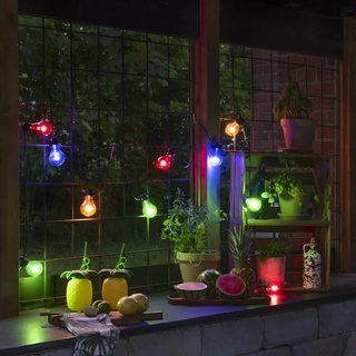 KONSTSMIDE Party-Lichterkette 10 Lampen Verlängerung-Set Mehrfarbig