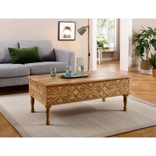 Home Affaire »Spring«, aus massivem Mangoholz mit detailreichen Schnitzereien, Breite 120 cm