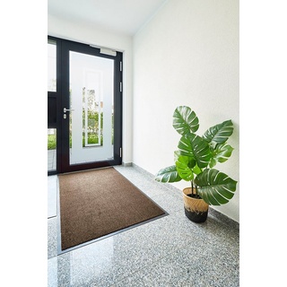 Fußmatte Verdi, Andiamo, rechteckig, Höhe: 6 mm, Schmutzfangmatte, auch für überdachten Außenbereich geeignet, waschbar braun 90 cm x 150 cm x 6 mm